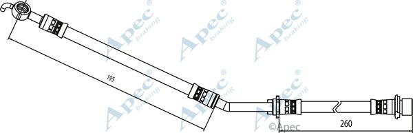 APEC BRAKING stabdžių žarnelė HOS4088